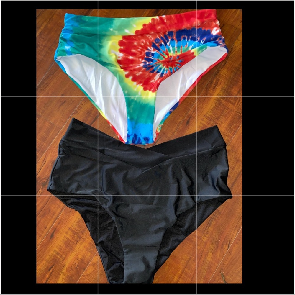 SHEIN high-waisted bikini bottoms 1X - Picture 2 of 4